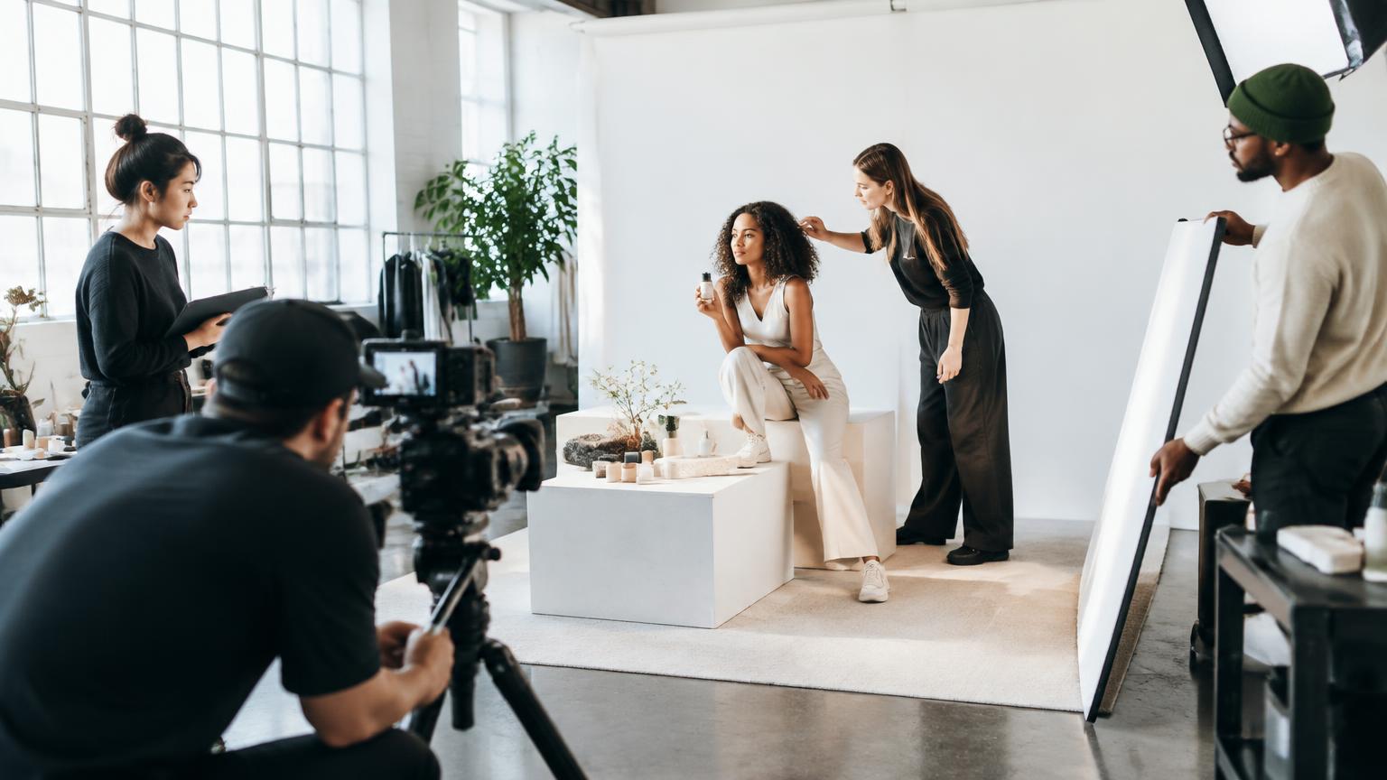 A creative team producing a brand campaign